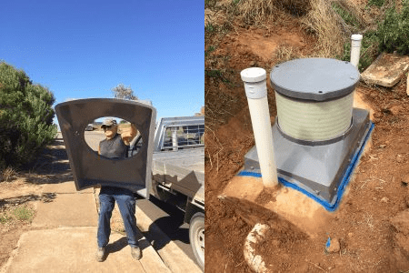 septic tank access saddle